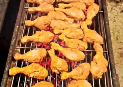 Chicken grilling at Casamarari